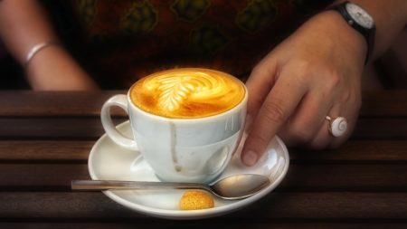 Cafe Latte Art die glüht