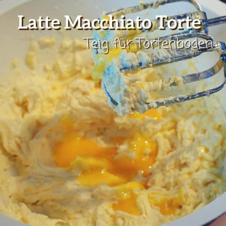 Teig für Tortenboden der Latte Macchiato Torte